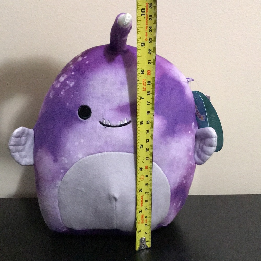 NWT Squishmallow Easton the Anglerfish - Soft Purple Stuffie - Picture 9 of 10
